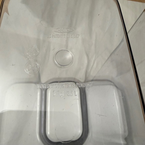 OXO POP Containers Set of 2 Airtight Food Storage Canisters 3.7 qt Clear Plastic - Picture 4 of 8